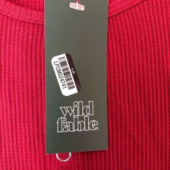 Wild Fable Dress Waffle Knit Red Ribbon XS - Picture 5 of 5